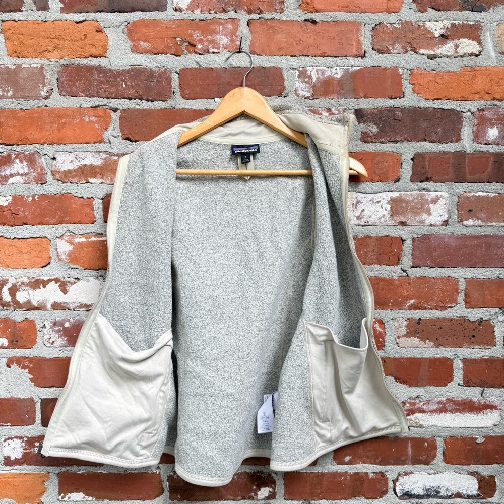 Patagonia Better Sweater Fleece Vest Gray Tan Heather Full Zip Women’s Size M - Picture 3 of 8